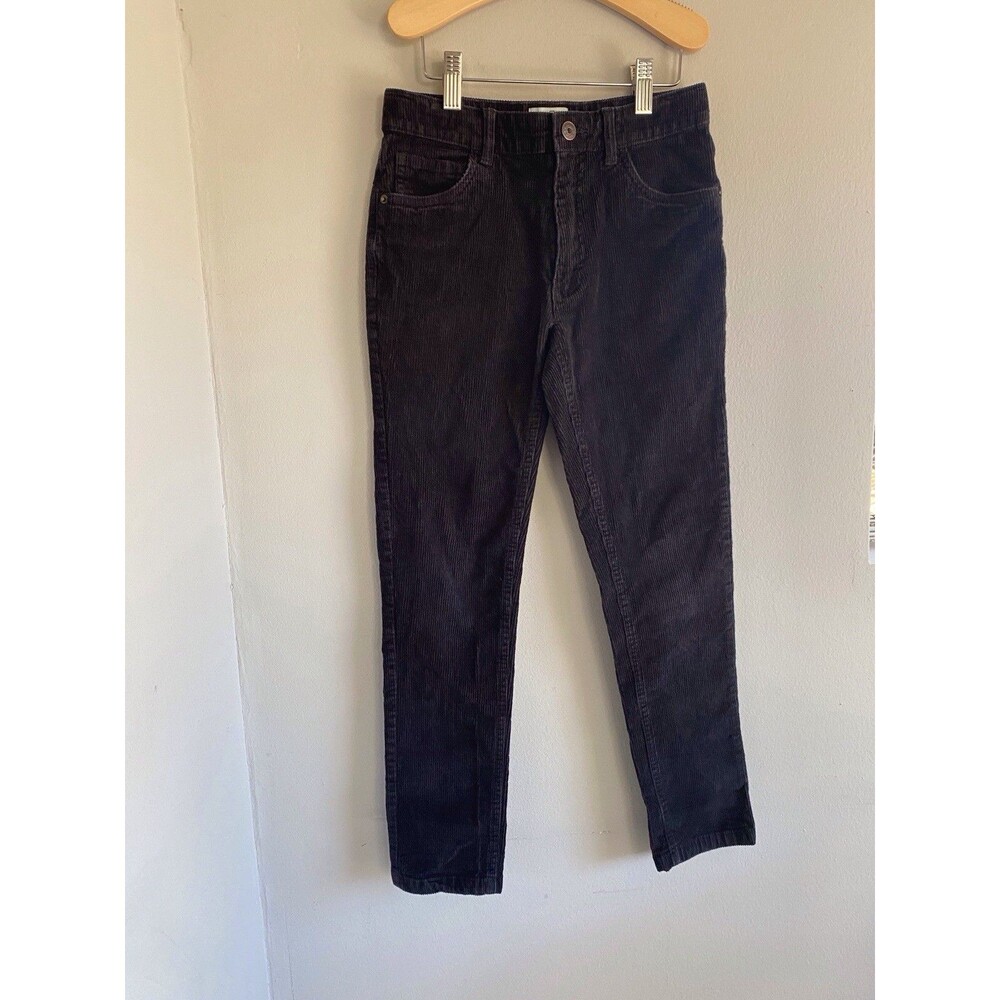 NWT Class/Club Corduroy Pants Boys Size 16 Black Pockets Adjustable Waist